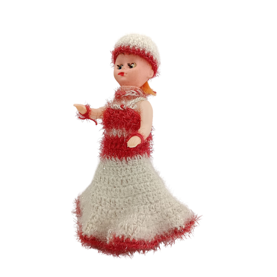 VAISHNAVI Woolen Doll Pink & White, Made By Vaishnavi SHG, Pack Of 1 Piece