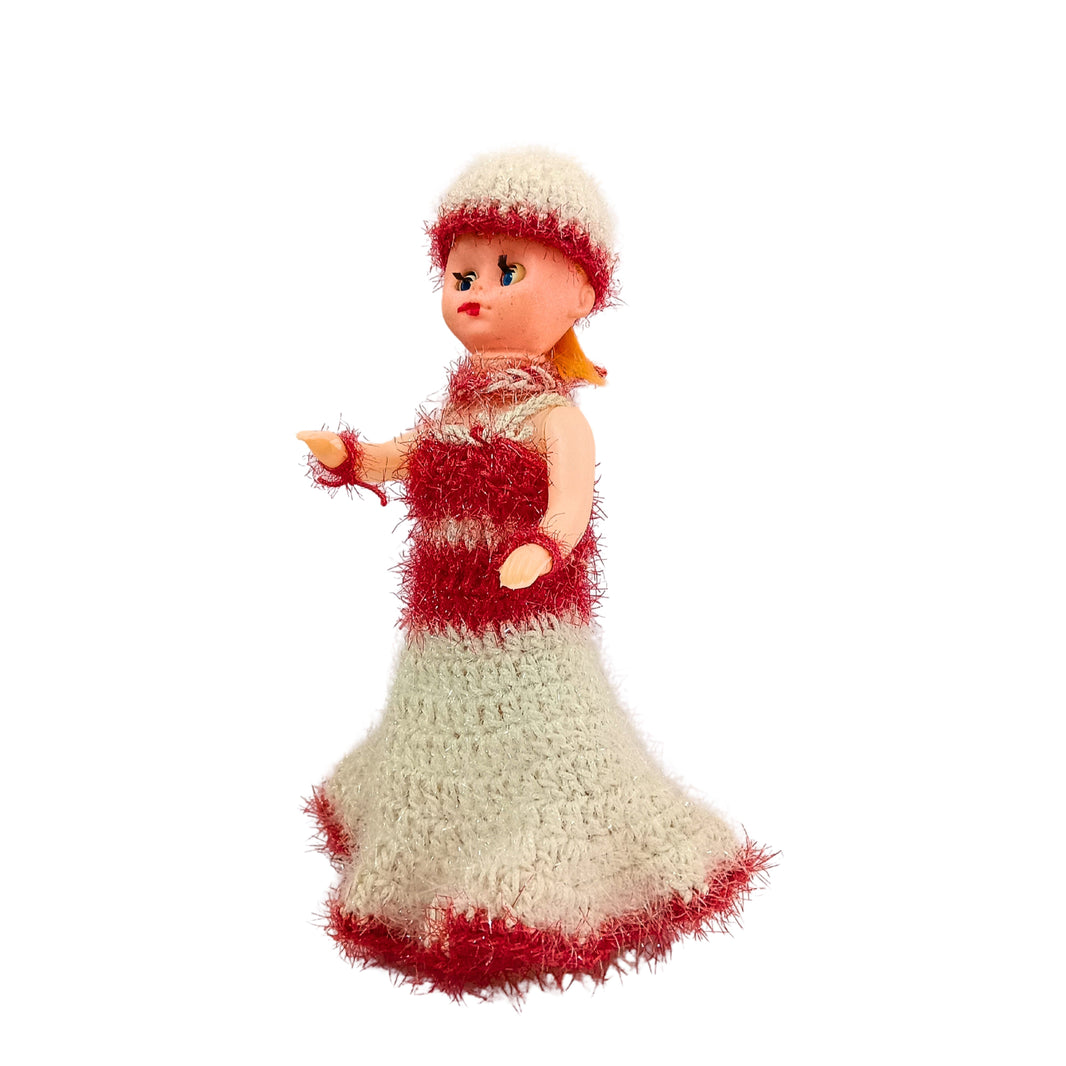 VAISHNAVI Woolen Doll Pink & White, Made By Vaishnavi SHG, Pack Of 1 Piece