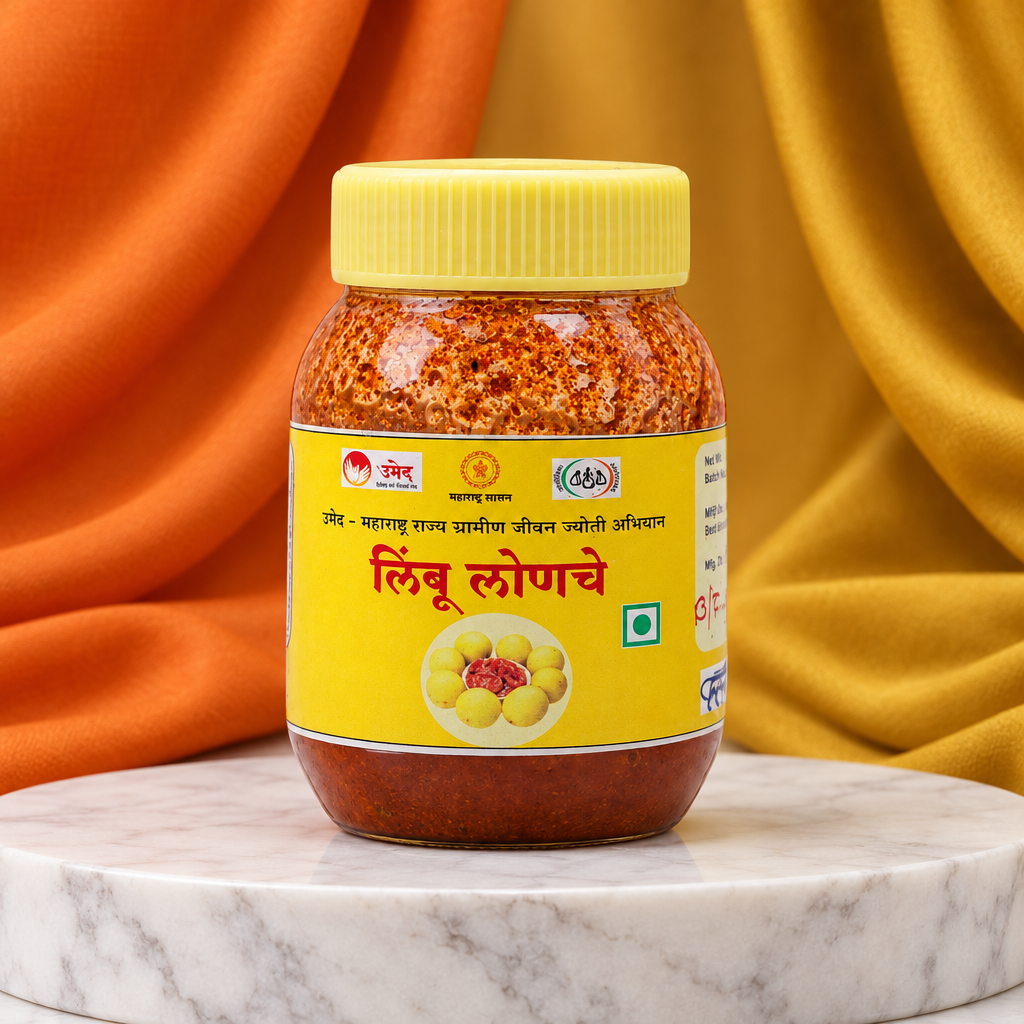 NISARG,Sanyog Lemon Pickle, Natural Ingredients, No Artificial Essence, Pack of 250 gms