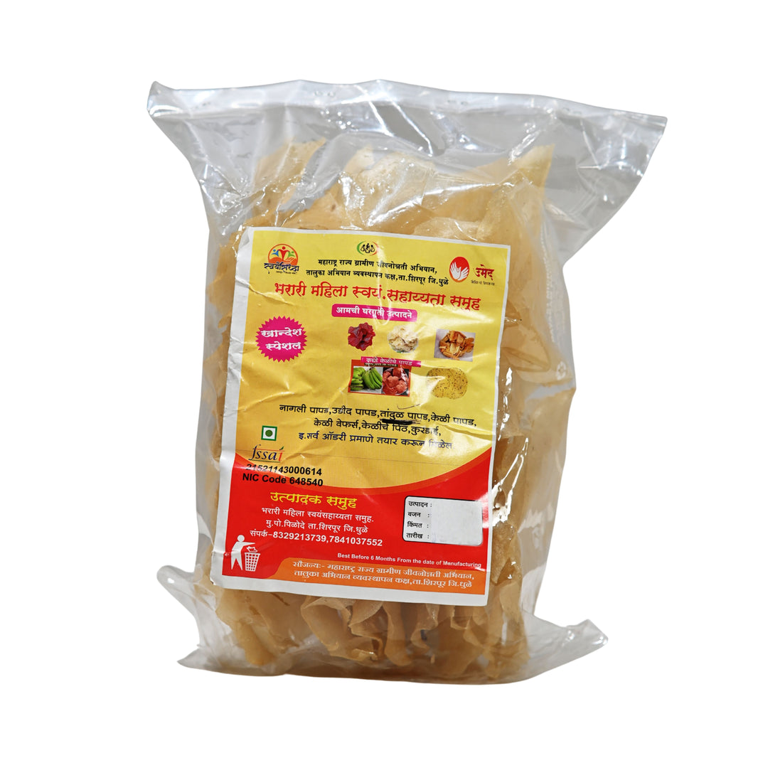 BHATAI MATA Tandul Papad Pack Of 1000gm Traditional Rice Papad Ready To Fry Crispy Homemade Authentic Taste