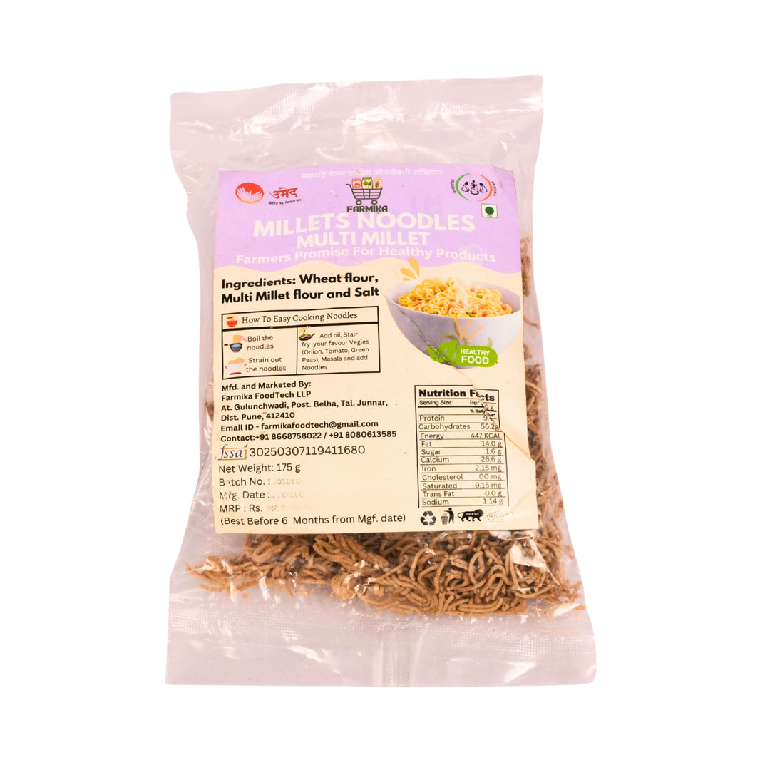 FARMIKA - Multi Millet Noodles | Natural, Pure, Traditional, Handmade | 175g