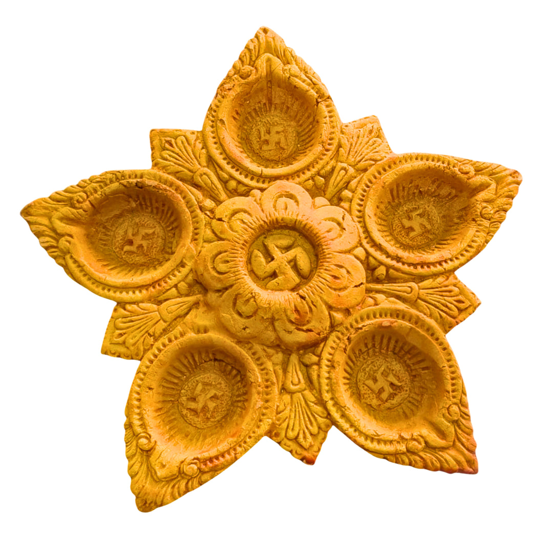 YASHASWINI MAHILA PG - Decorative Pooja Plate 5 Inches | Natural, Pure, Traditional, Handmade | 1