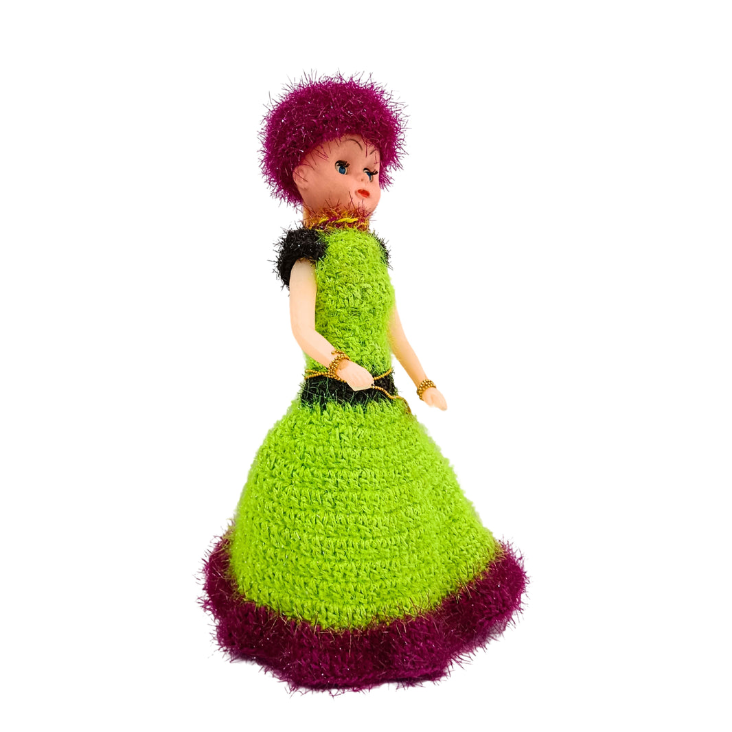 VAISHNAVI Woolen Doll Green, Made By Vaishnavi SHG, Pack Of 1 Piece