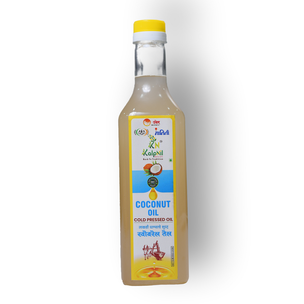 KALPNIL Pure Coconut Oil, wooden Pressed Oild,  Samarth SHG, Natural, Chemical Free, 250 ml