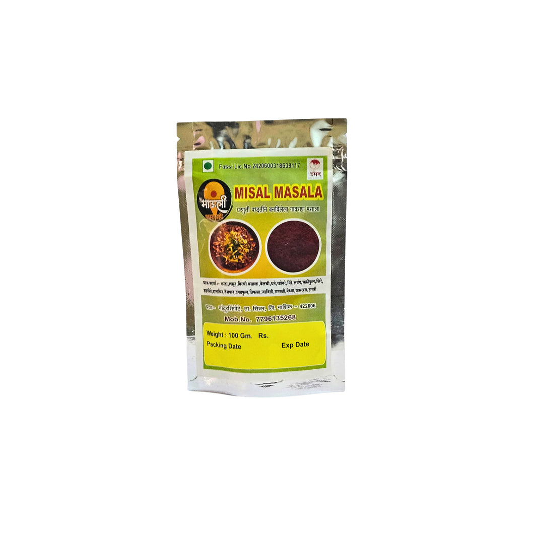 MAULI, Misal Masala, Renukamata SHG, No Added Colours & No Preservatives, Pack Of 100 gm