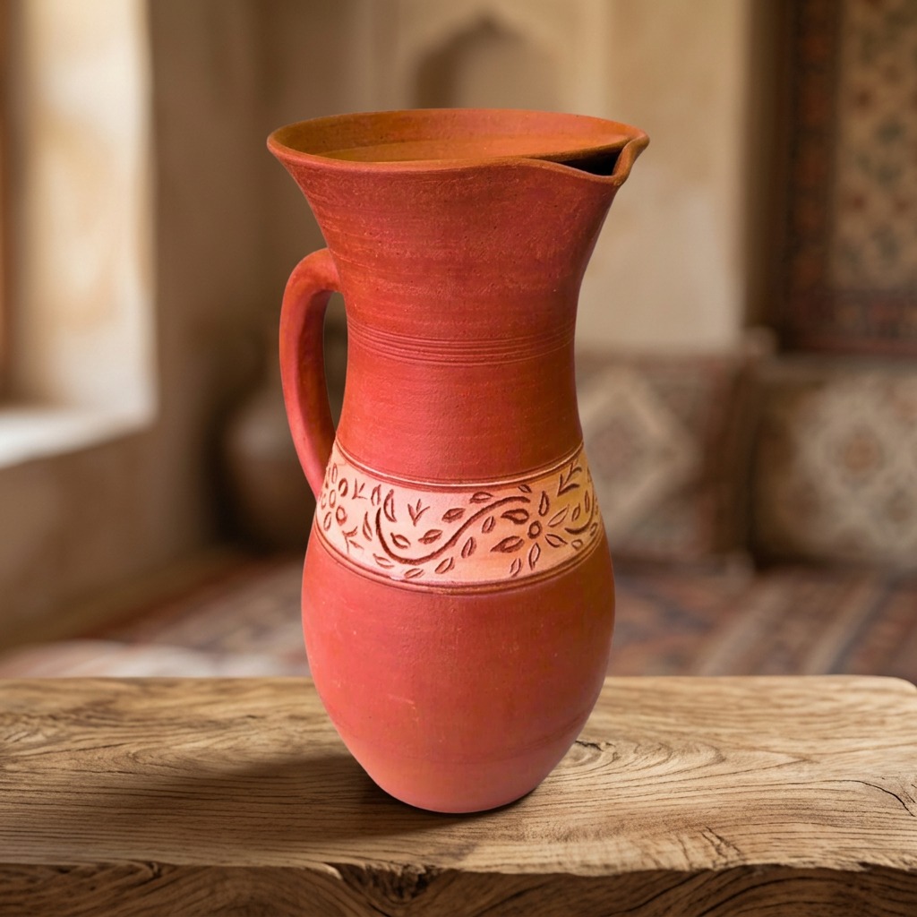 YASHASWINI MAHILA PG - Clay Water Jar (Maticha Jar) | Natural, Pure, Traditional, Handmade | 1