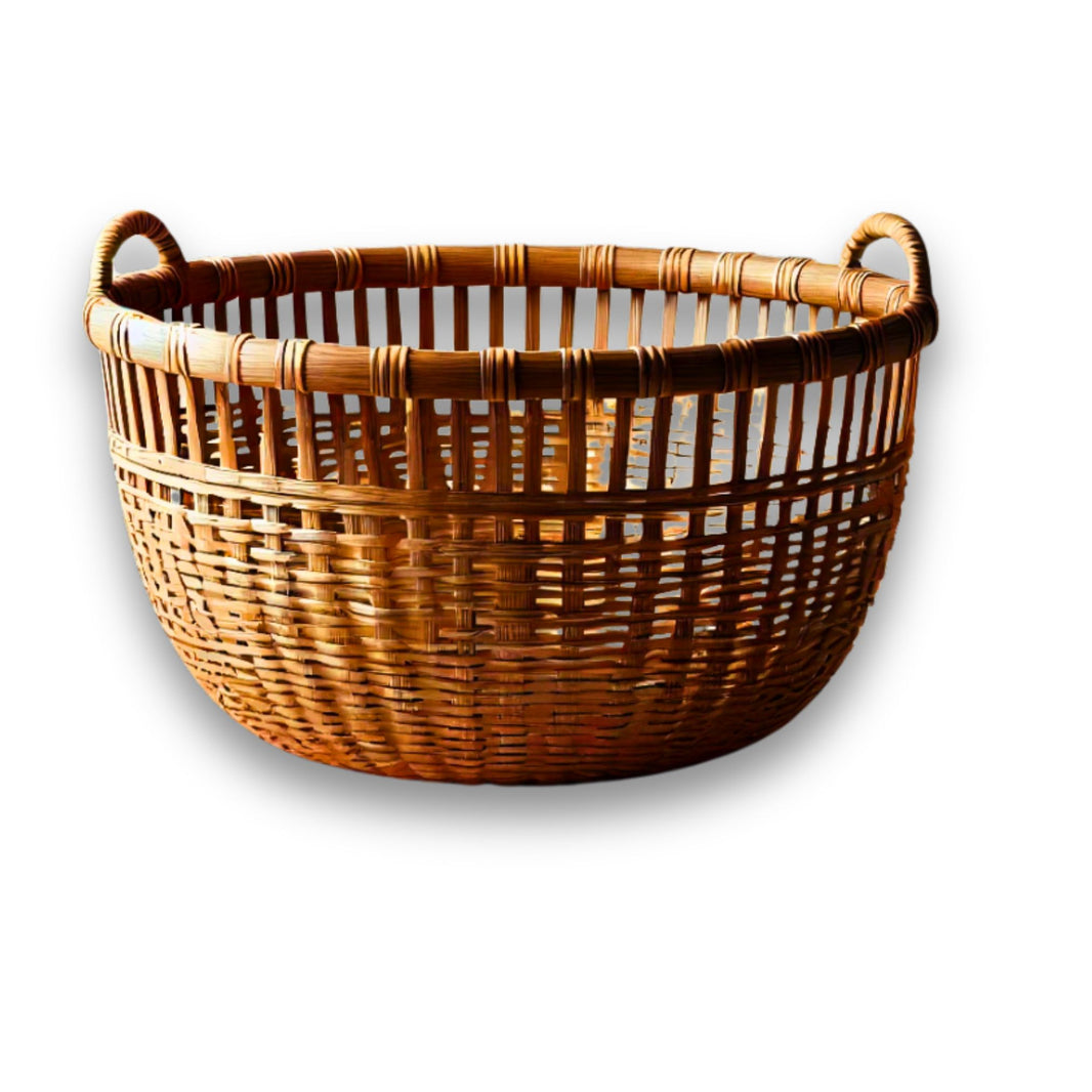 NANDINI Bamboo Basket,Devmogra Natural Wood, Local Craftsmanship,500 gm