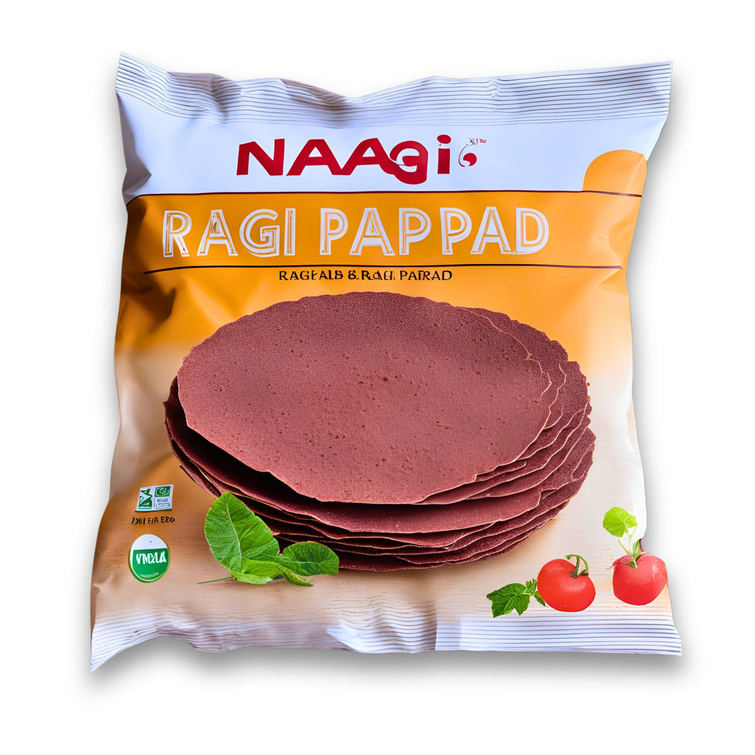 MUKTAI Ragi Papad,Shri Krushna SHG Made By Natural Ingredients, No Artificial Chemical, Pack of 1000 gms