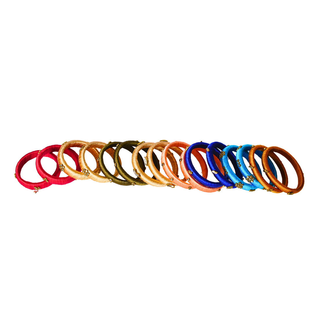 EKTA HANDMADE JEWELLERY, Silk Thread Bangles, Artificial Jewellery, Ekta Gram Sangh, Environment Friendly, Handmade Jwellery, Pack of 1 Piece