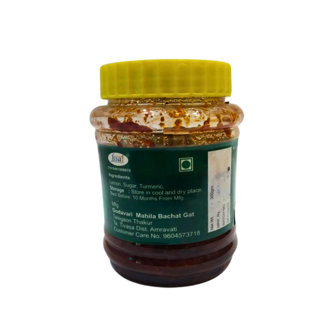 GODAWARI Lemon Pickle, Godawari SHG, Natural Ingredients, No Artificial Colour, Pack of 300 gm