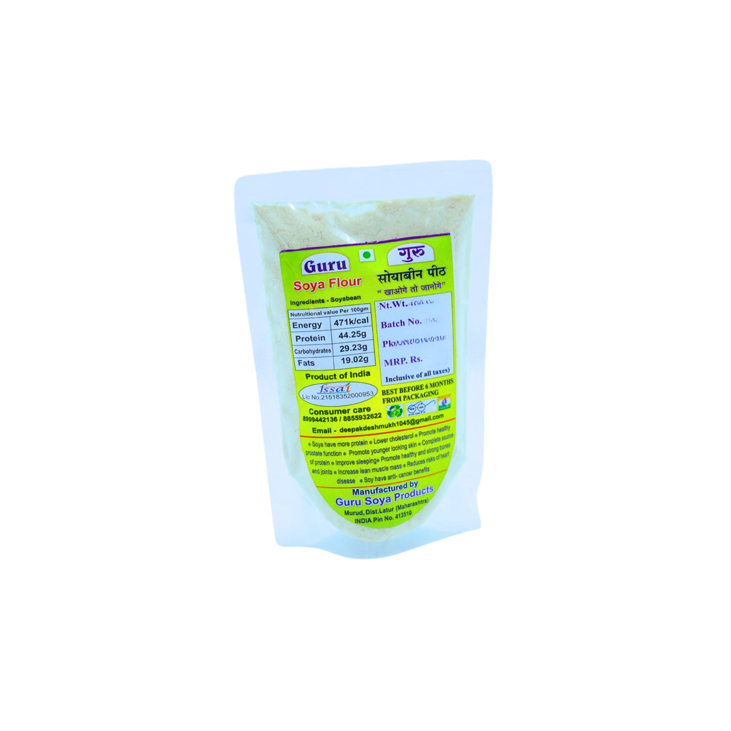 GURU SOYA PRODUCTS Soya Flour, Narendra Chhaya SHG, Natural Ingredients, No Artificial Essence, Pack of 100 gm