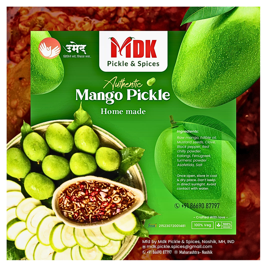 MDK – Mango Pickle classic, authentic, homemade Pack of 200 gm
