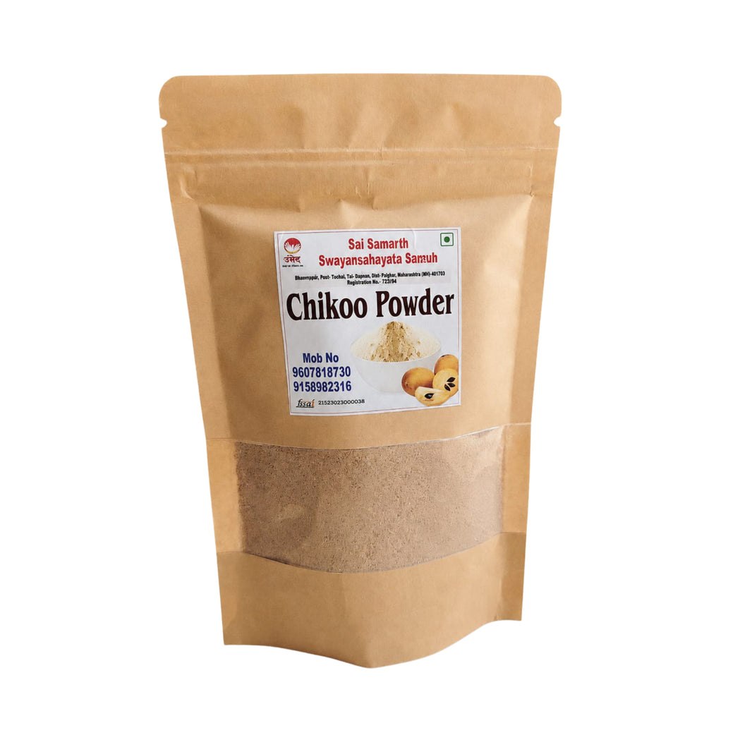 SAI SAMARTH Chikku Powder Pack Of 100gm Natural Fruit Powder Beverage Dessert Preparation Ingredient