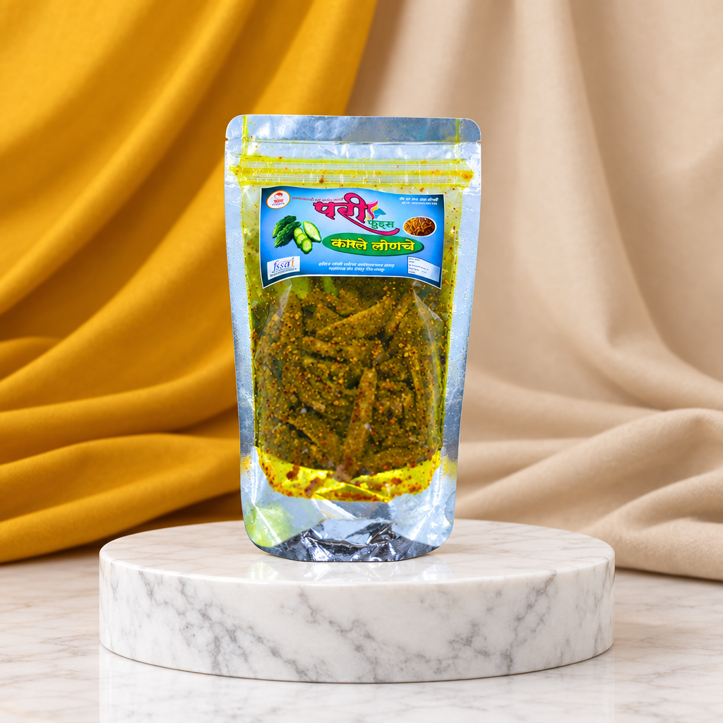 PARI FOODS Bitterguard Pickle, Karale Pickle, Indira Gandhi SHG, Made By Natural Ingredients, No Artificial Flavours, Pack of 250 gms