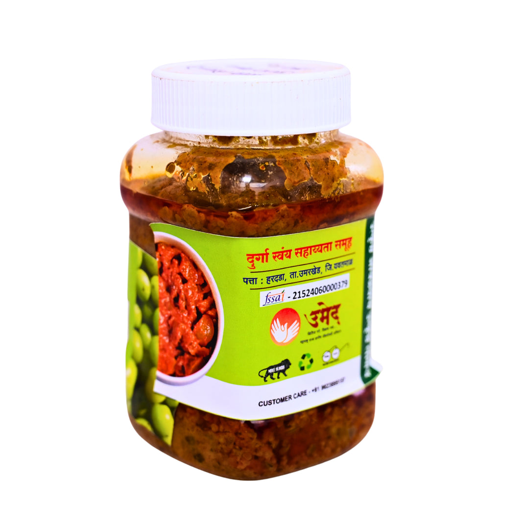 DURGA SHG HARDARA - Amla Pickles | Natural, Authentic, Chemical-Free, Premium Quality | Pack of 300 gm