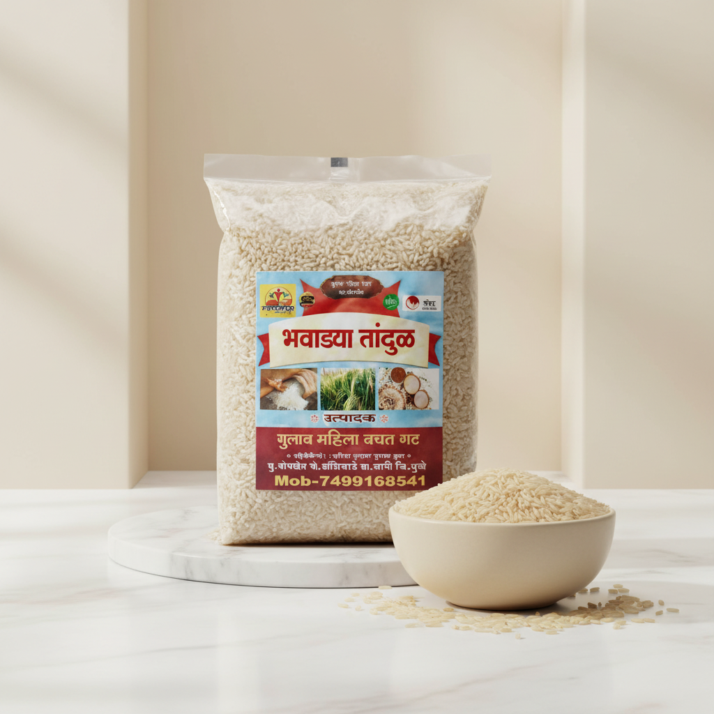 GULAB Bhavadya Tandul Pack Of 1000gm Traditional Rice Authentic Quality Clean Natural Daily Cooking Premium Grain