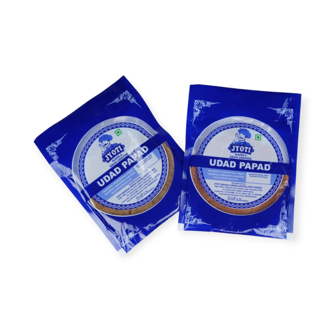 JYOTI Udid Papad | Home Made, Authentic Taste, Sun Dried, Perfect for Meals | Pack of 500 gm