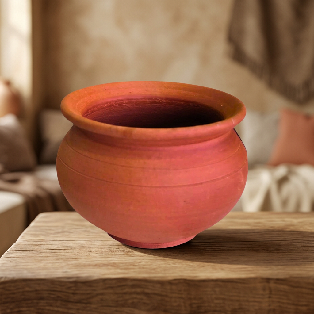 YASHASWINI MAHILA PG - Clay Curd Pot (Dahi Pot) | Natural, Pure, Traditional, Handmade | 1