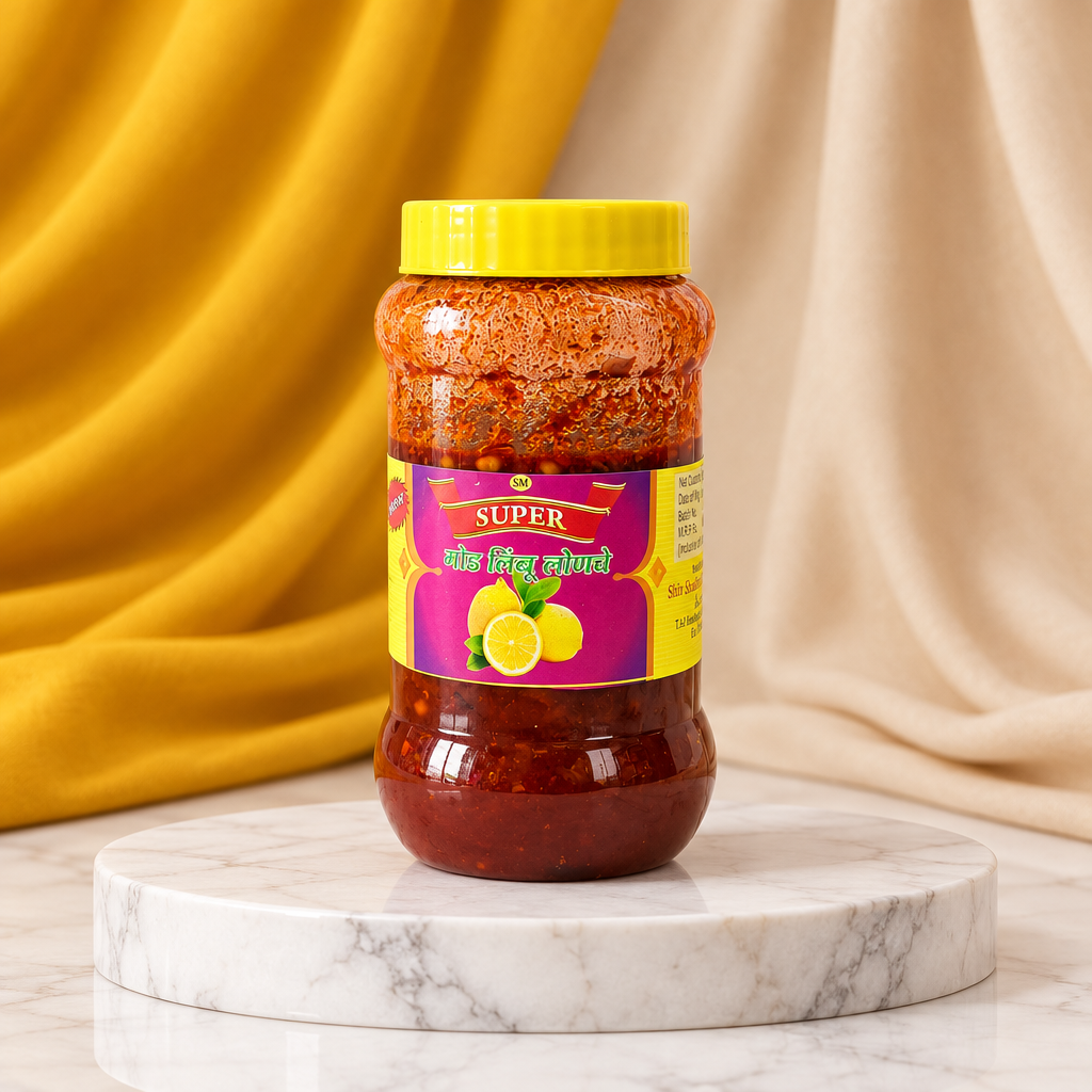 MANE Sweet Lemon Pickle, Shri Sai SHG, Natural Ingredients, No Artificial Colour, Pack of 500 gm