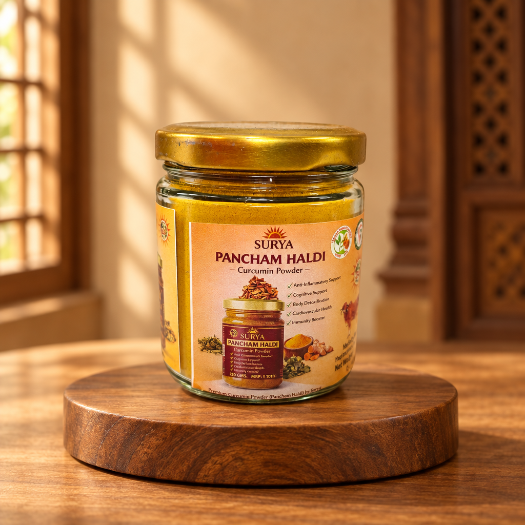 SURYA Pancham Halad Pack Of 100gm Premium Turmeric Product Traditional Culinary And Ritual Use