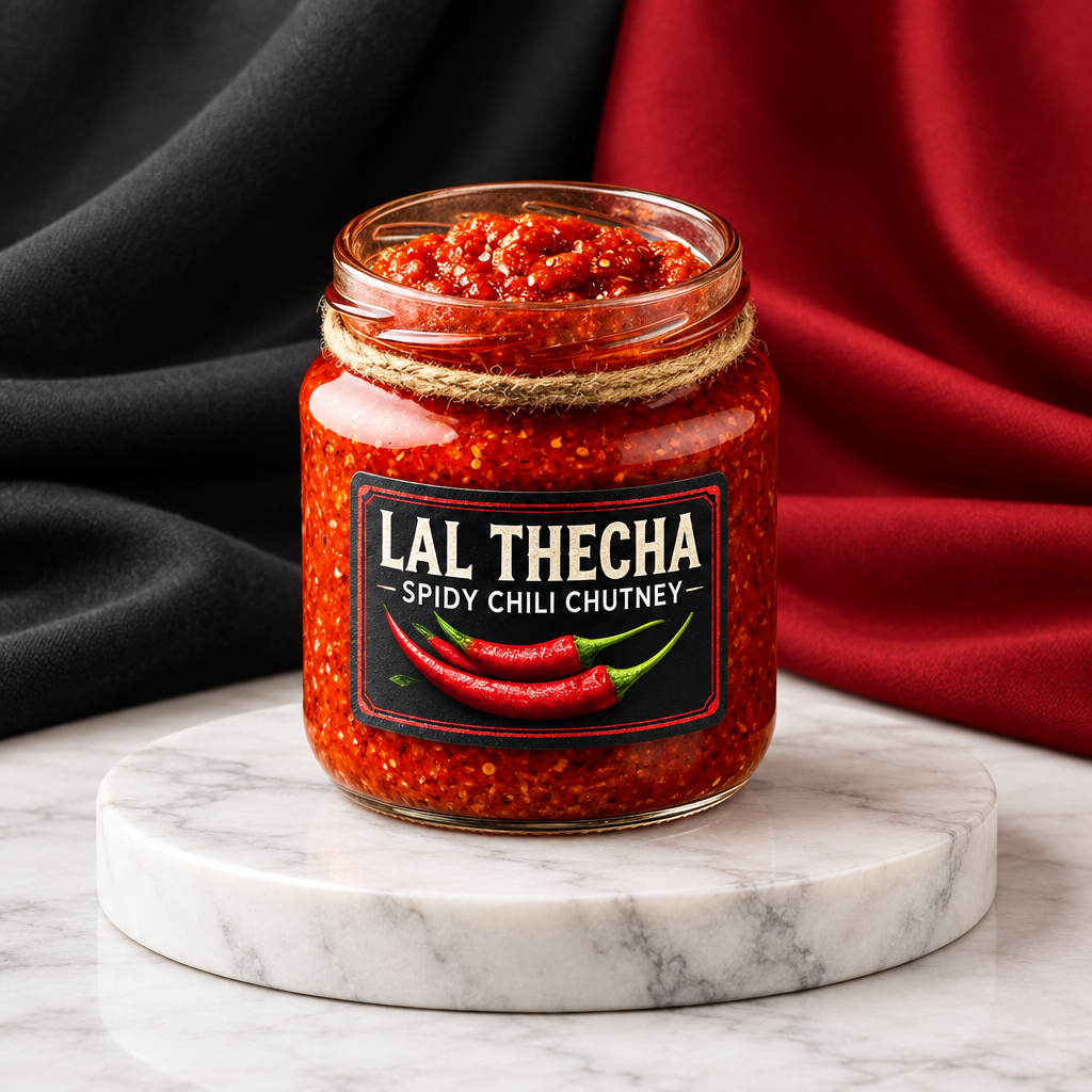 HIRAI Red Chutney(thecha) pickle,Pragati, Natural Ingredients, No Artificial Essence, Pack of 200 gms