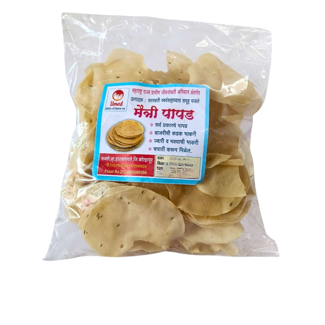 MAITRI Rice Shabu Papad, Made By Saraswati SHG, Natural Ingredients, No Artificial Chemical, Pack of 250 gms