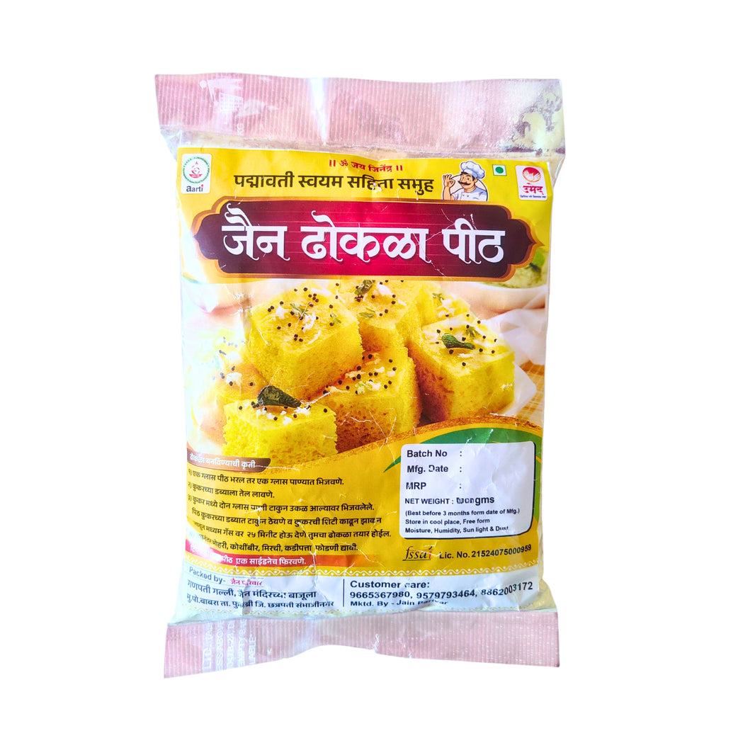 JAIN DHOKALA – Jain Dhokala Pith - jain-friendly, soft-texture, authentic - Pack of 200 g