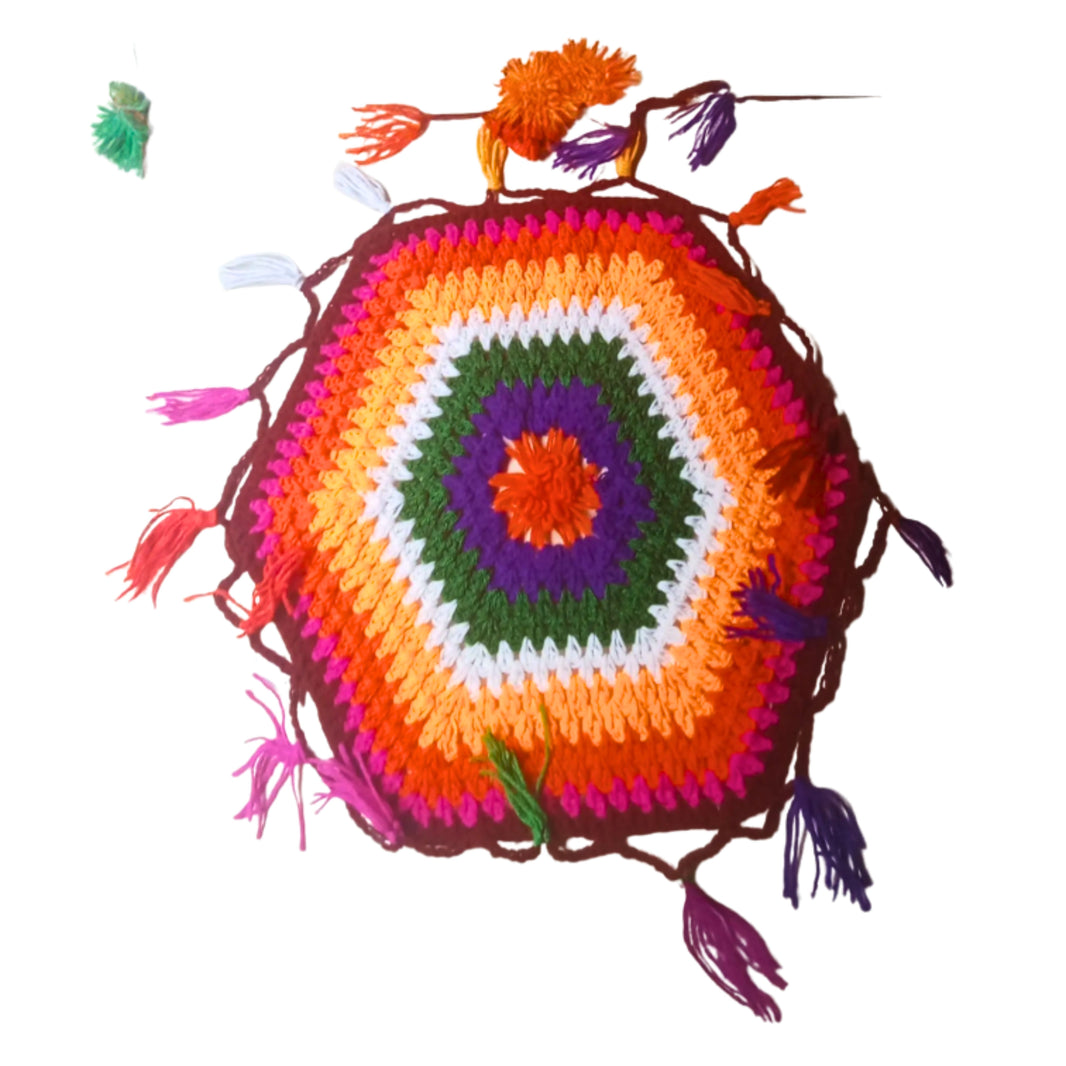 SAI SAMARTH Hexagon Shape Handkerchief Big Pack Of 1 Item Handcrafted Decorative Textile Gift Accessory