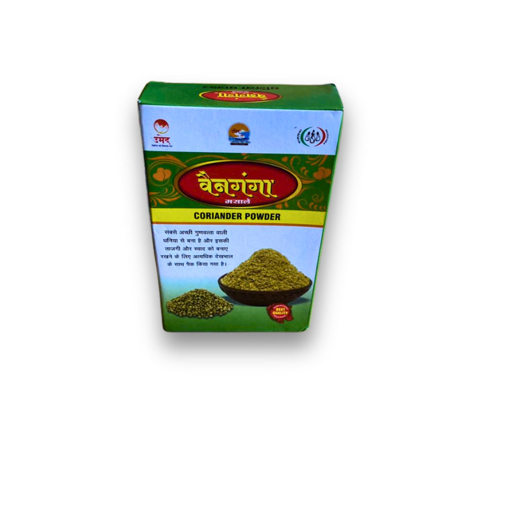 VAINGANGA Coriander Powder, Pragati SHG, Made By Natural Ingredients, No Artificial Chemical, Pack of 100 gm