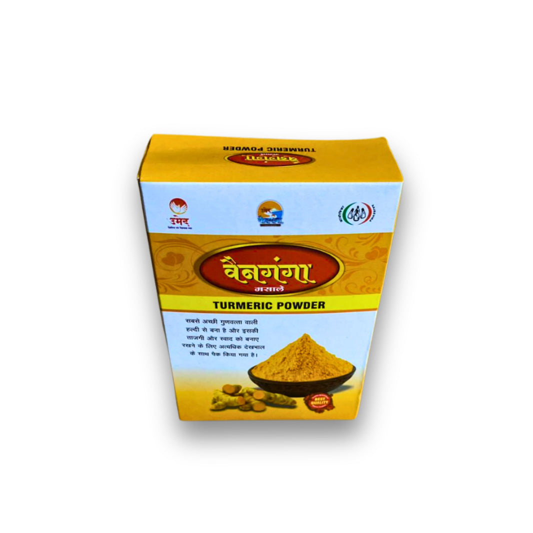 VAINGANGA VAIGAON Tumeric Powder, Pragati SHG, Made By Natural Ingredients, No Artificial Chemical, Pack of 200 gm