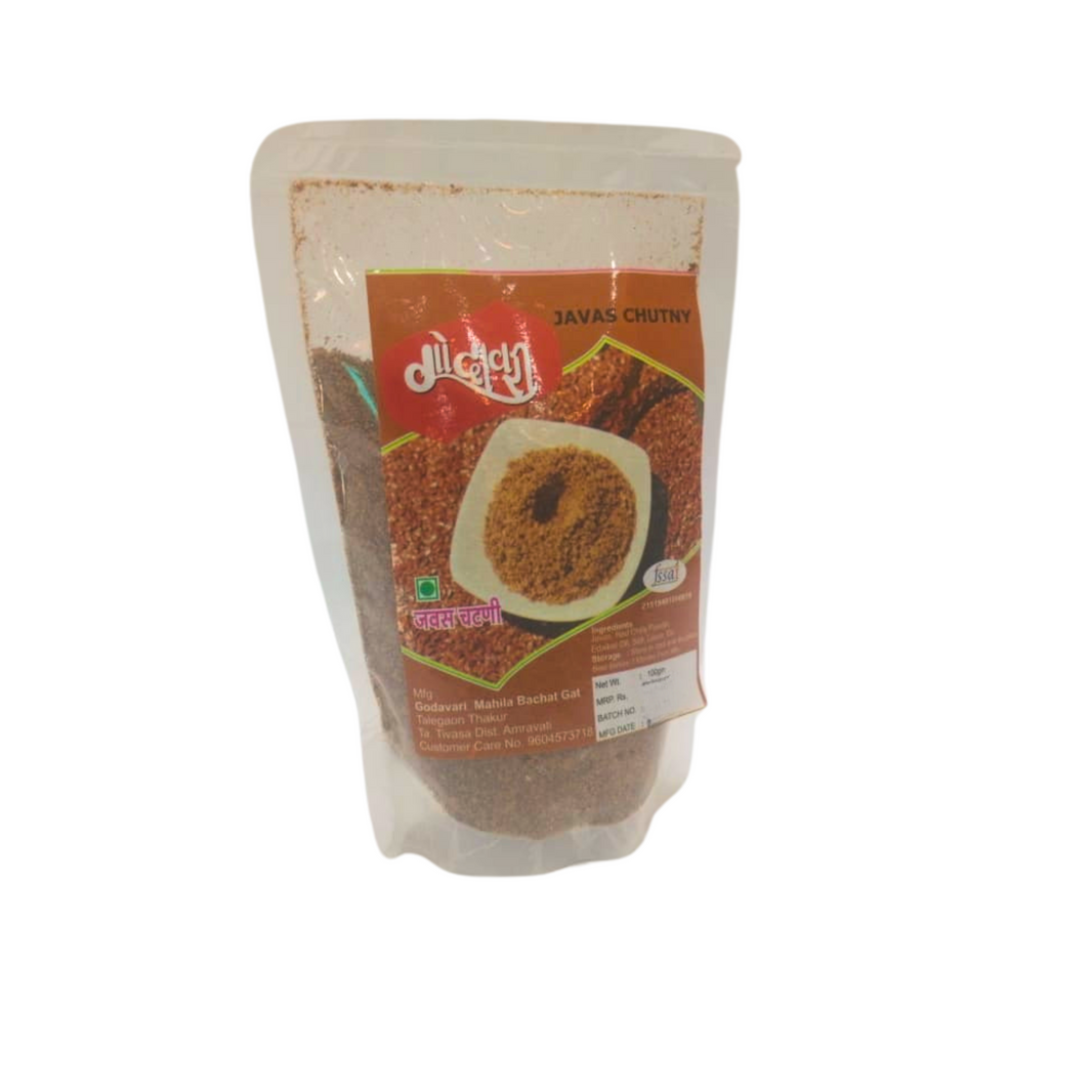 GODAWARI Jawas Chutney, Godawari SHG, Natural Ingredients, No Artificial Colour, Pack of 100 gm