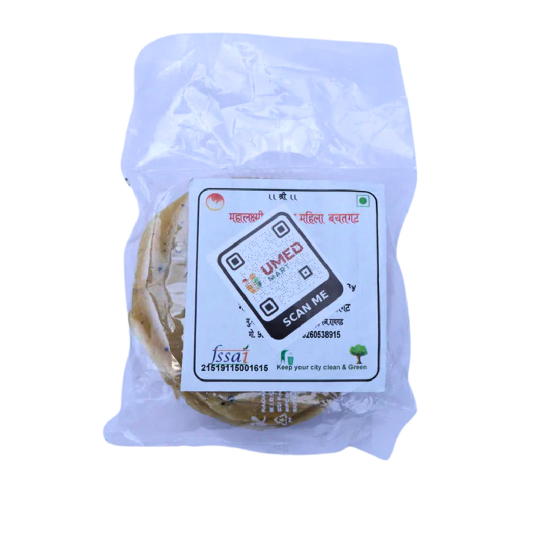 FRESH FOODS, Udid Papad,Mahalaxmi SHG, Made By Natural Ingredients, No Artificial Chemical, Pack of 400 gms