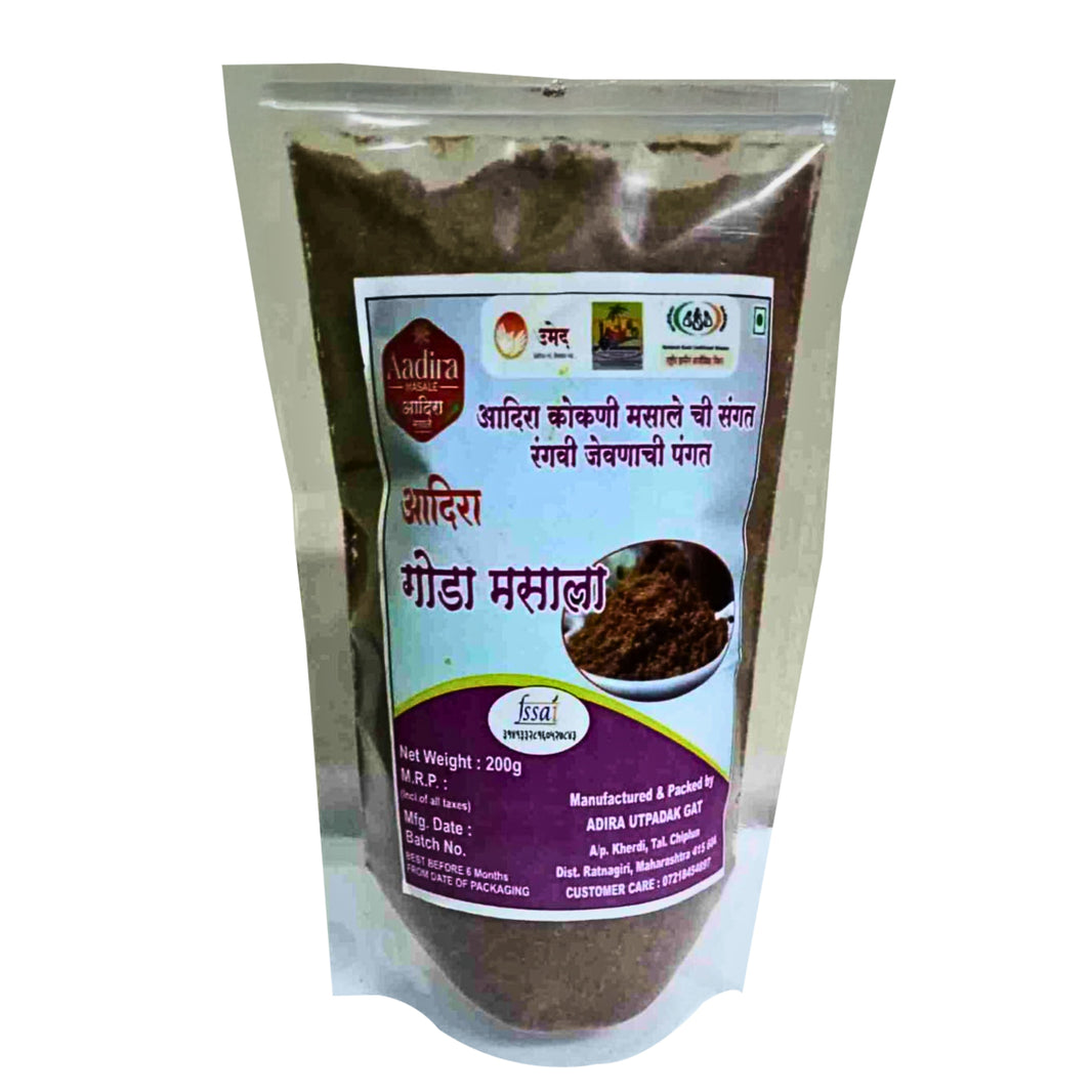 Meera Goda Masala Authentic Maharashtrian Spice Blend for Traditional Recipes Rich Aroma Balanced Taste SHG Made Kitchen Essential Pack of 200 gm