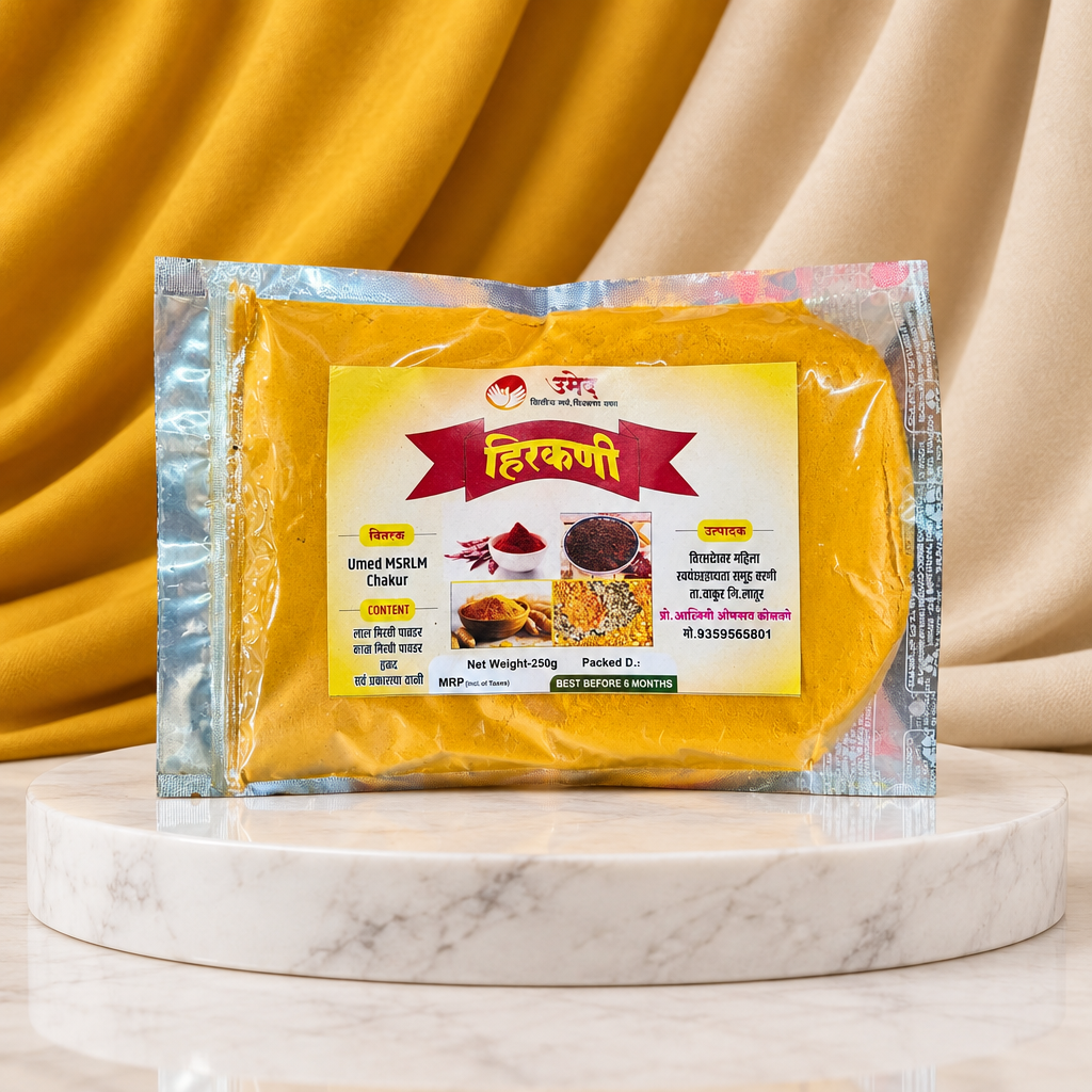 ASHVINIFOODS Haldi Powder Pure Turmeric Powder Natural Colour Strong Aroma Chemical Free 500 gm