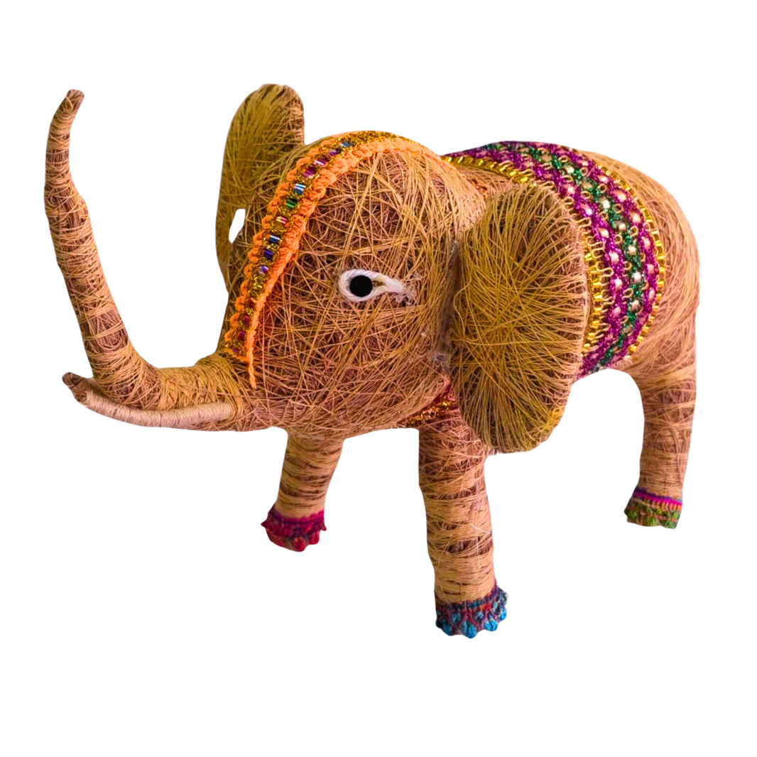 YASHASWINI MAHILA PG - Elephant Showpiece Made from Coconut Tree Wood | Natural, Pure, Traditional, Handmade | 1