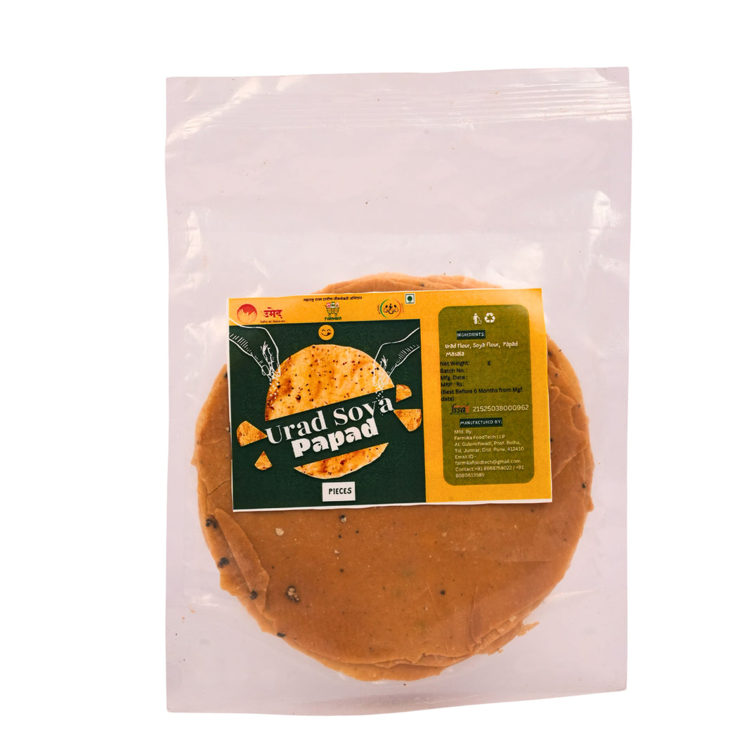 FARMIKA - Urad Soya Papad | Natural, Pure, Traditional, Handmade | 100g