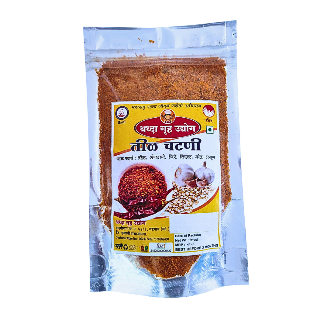 SHRADHA chutney – Til Chutney - nutty, aromatic, traditional - Pack of 100 g