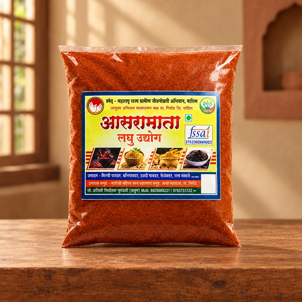 AASARAMATA – Chilli powder - Premium Quality, Handmade with Care, Authentic, Durable - Pack of 250 gm