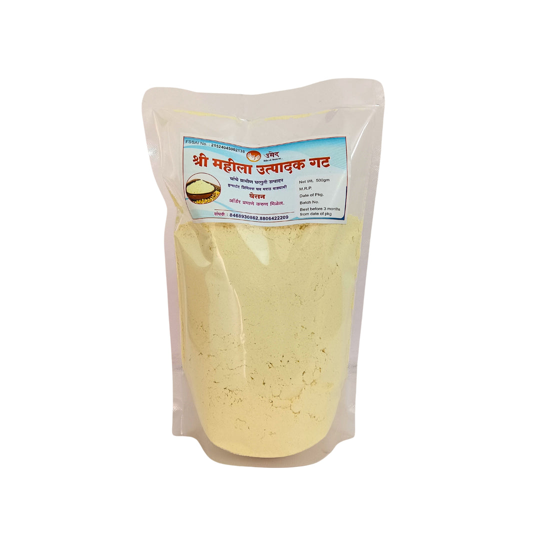 SHREE Besan Pith, Gram Flour, Shree Mahila Utpadak gat, Healthy, Highly Fiberous, Natural Flavour, Pack Of 500gm
