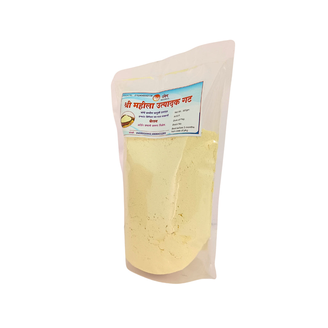 SHREE Besan Pith, Gram Flour, Shree Mahila Utpadak gat, Healthy, Highly Fiberous, Natural Flavour, Pack Of 500gm