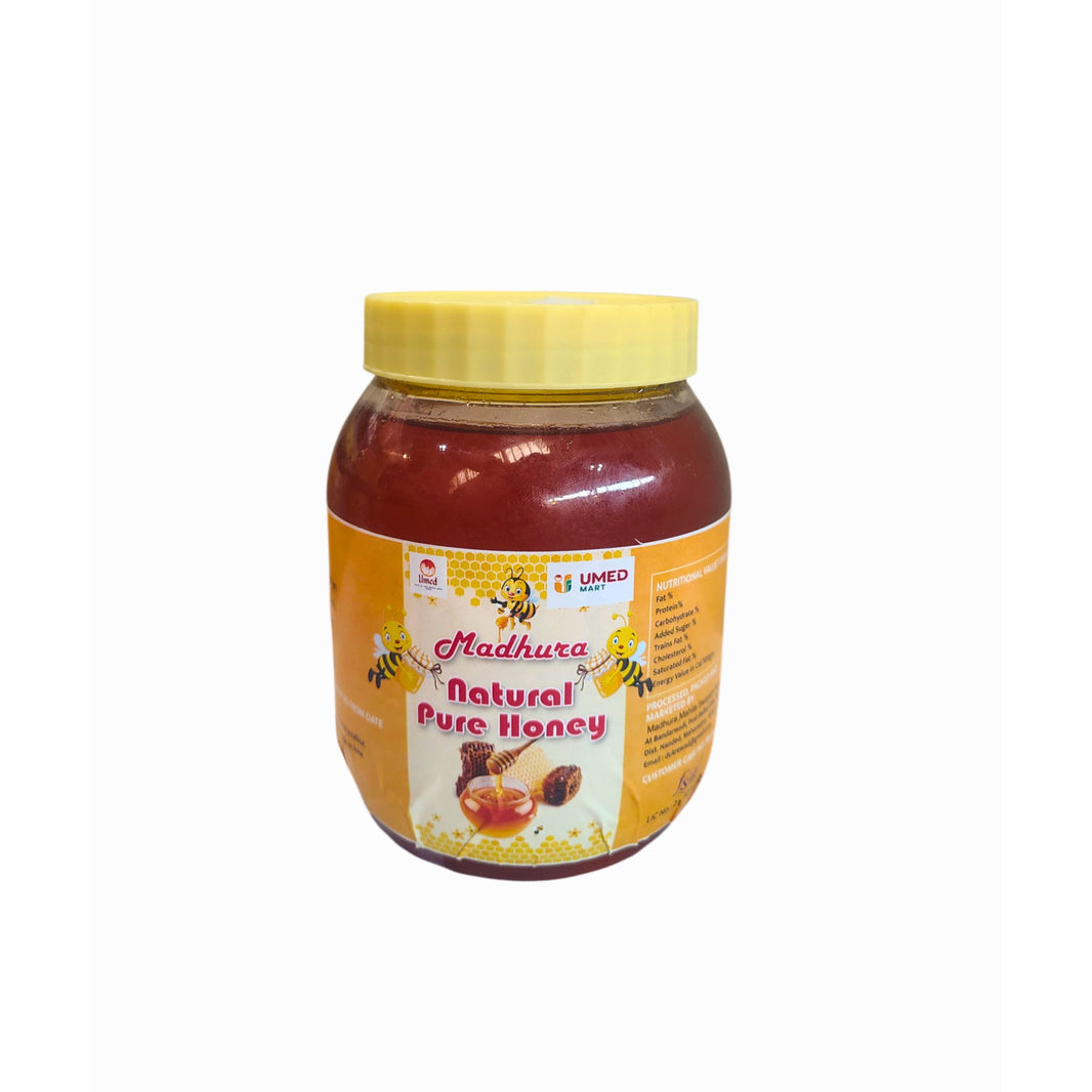 MADHURA Nature Pure Honey Pack Of 500g Natural Sweetener Smooth Texture Rich Taste