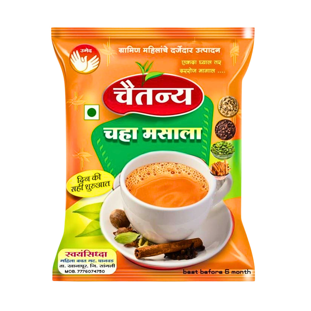 SWAYMSIDDH MAHILA SHG Tea Masala Handmade with Care, Authentic Taste, Preservative-Free Pack of 50gm