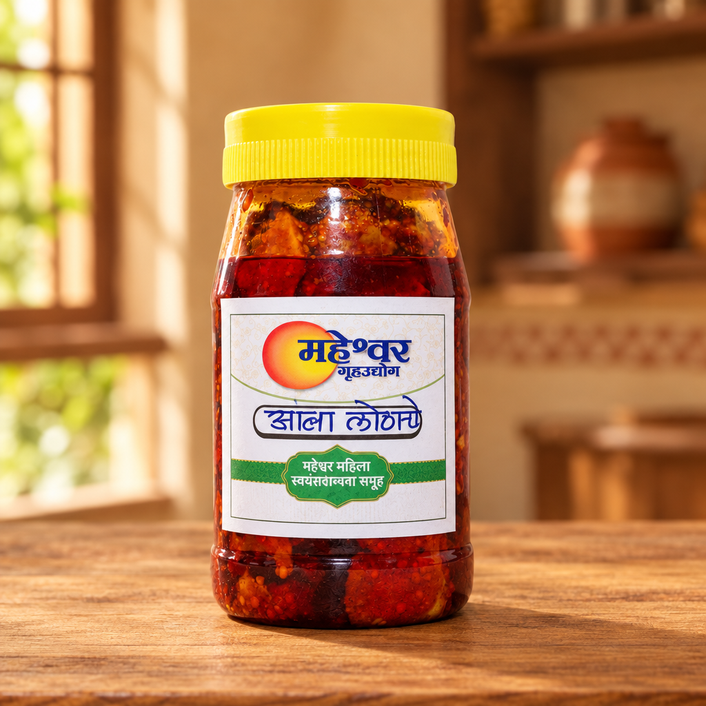 MAHESHWAR, Spicy Mango Pickle, Natural Ingredient, No Artificial Essence,Pack of 100 gm