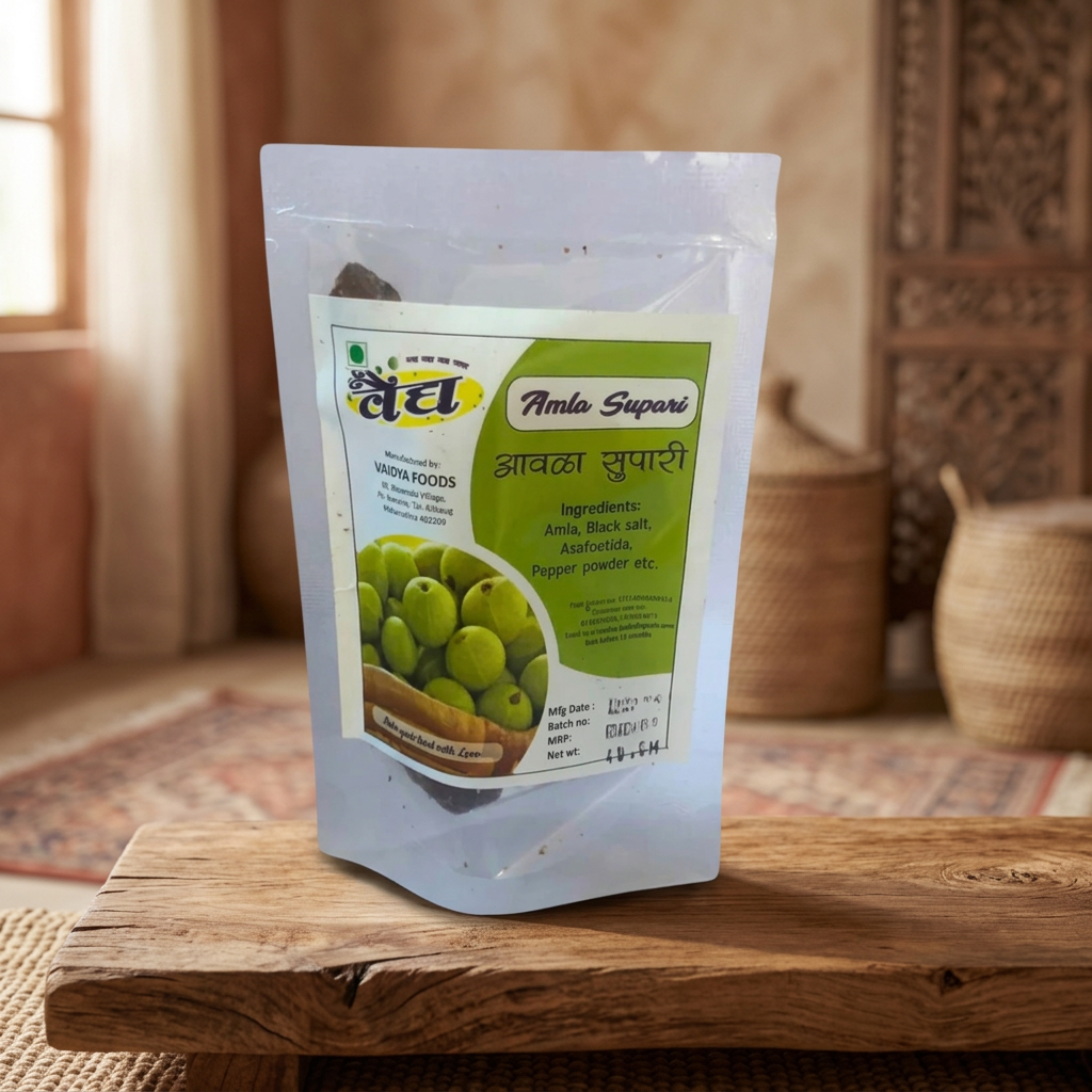 VAIDYA Amla Supari, 40 g | No Artificial Flavour