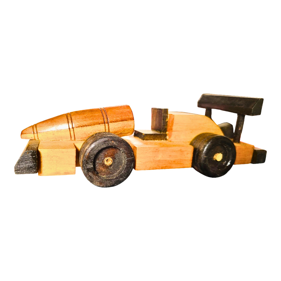 CHOUNDESWARI MAHILA SHG, KUNDAL ShowPiece Racing Car Wooden Craft Handmade with care, Authentic taste, Preservative-free Pack of 1 Piece