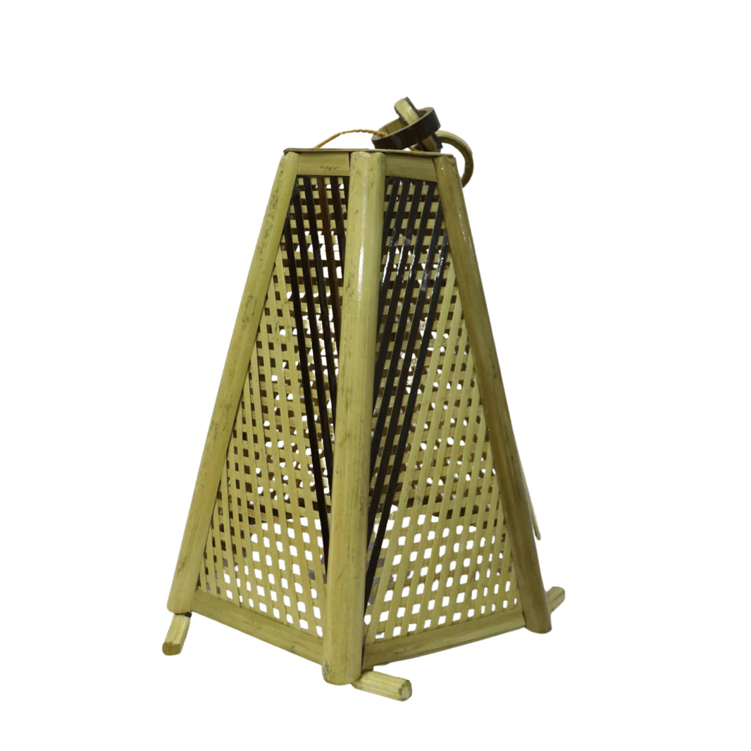 DIKSHA BAMBOO ART, Bamboo Lamp, Natural Wood, Local Craftsmanship