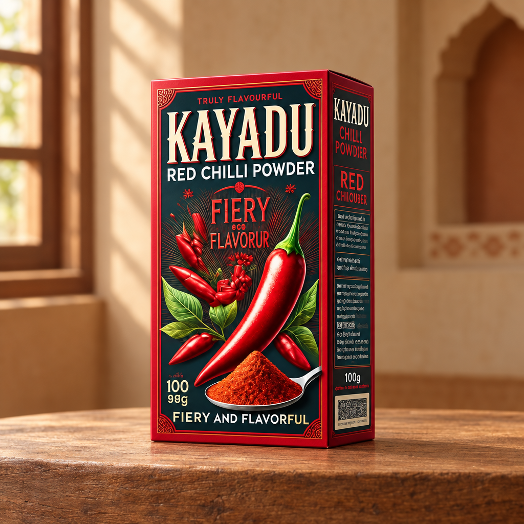 KAYADU Red Chilli Powder, Natural, Healthy, Best Quality, Pack of 100 gms