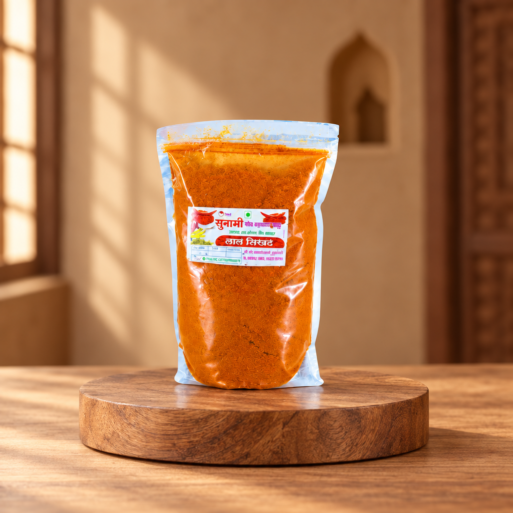 SUNAMI, Red Chilli Powder, Lal Tikhat, Sunami SHG, No Added Colours & No Preservatives, Pack Of 900 gm
