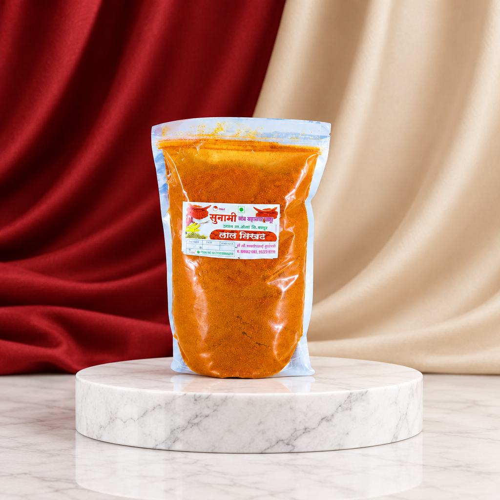 SUNAMI, Red Chilli Powder, Lal Tikhat, Sunami SHG, No Added Colours & No Preservatives, Pack Of 900 gm