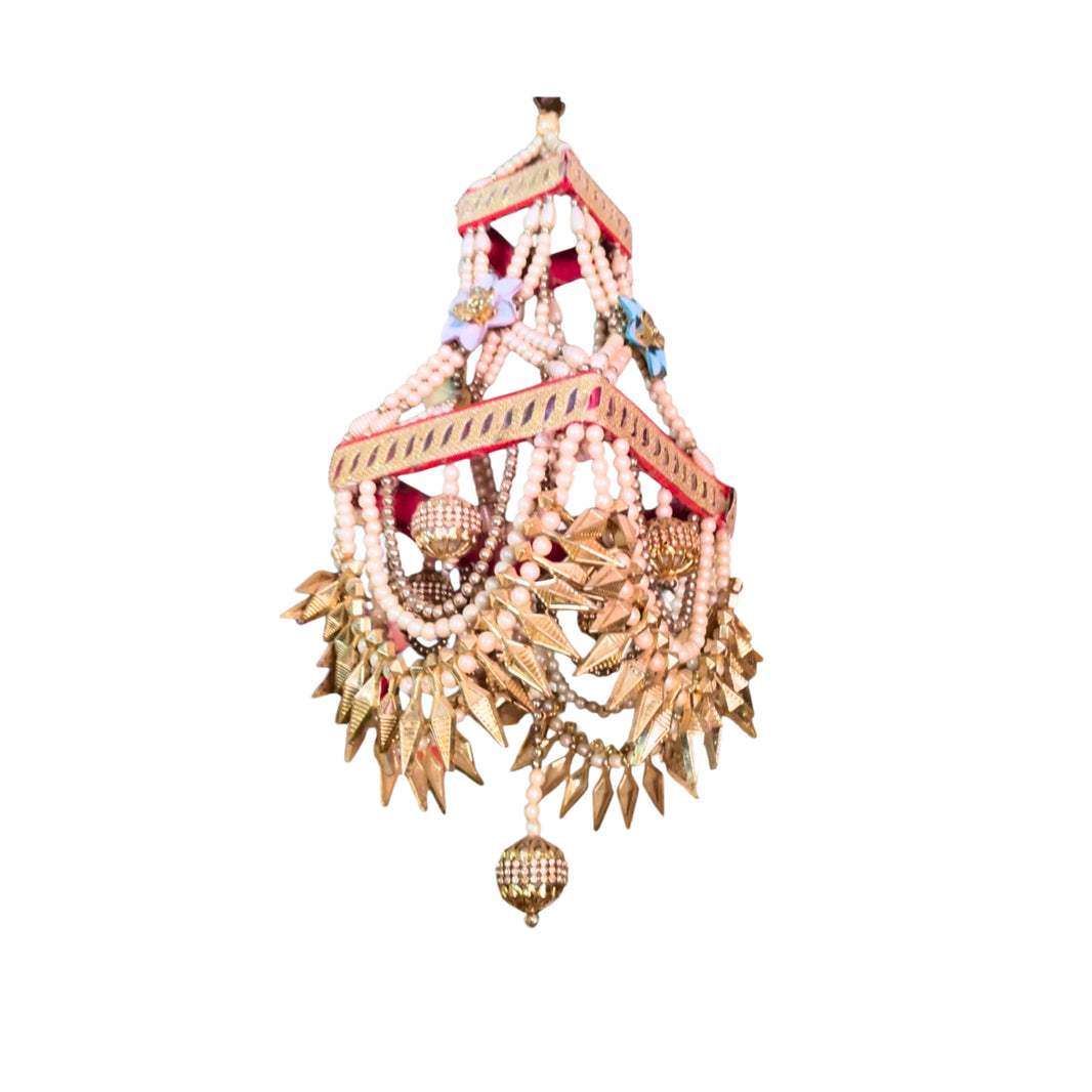 SWARA Zumber Gada Traditional Zumber Style Decorative Mace Symbolic Cultural Artefact Ideal For Festive Decoration Made By Women SHG Solapur 1 Piece